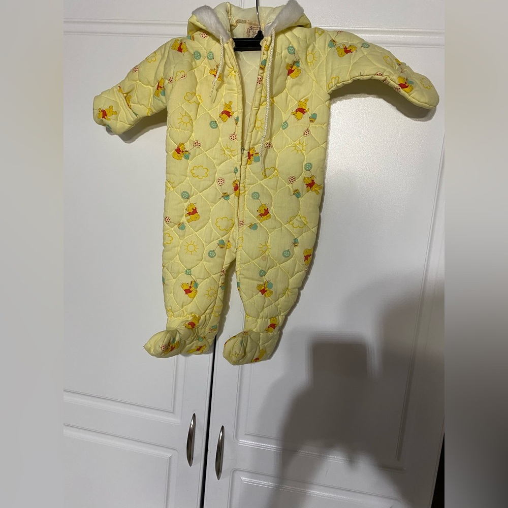 Winnie the Pooh Quilted Kids One Piece vintage